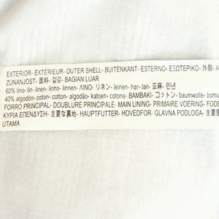 Blazer Lino y Algodón Zara - Estampado Milrayas. L
