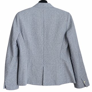 Blazer Lino y Algodón Zara - Estampado Milrayas. L