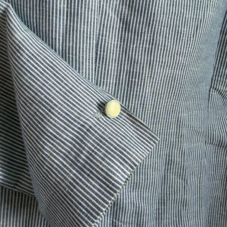 Blazer Lino y Algodón Zara - Estampado Milrayas. L