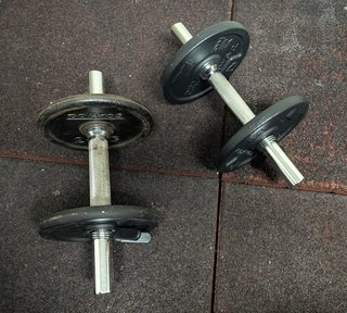 Set x2 mancuernas 6 kg total 12 kg por 20€