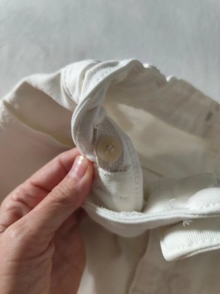 Falda vaquera blanca cargo