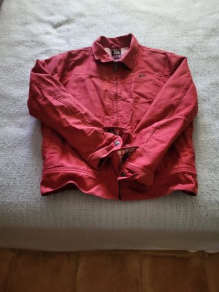 Chaqueta Lee Roja Estilo Harrington