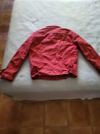 Chaqueta Lee Roja Estilo Harrington
