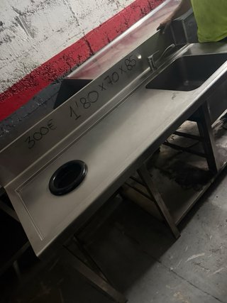 Fregadero Acero 180x70x85