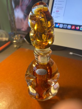 Frasco de tocador Murano ámbar vintage