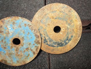 Set x3 discos mancuernas total 12 kg por 10€