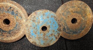 Set x3 discos mancuernas total 12 kg por 10€