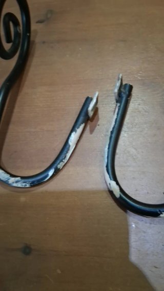 Pareja alzapaños sujeta cortinas metal