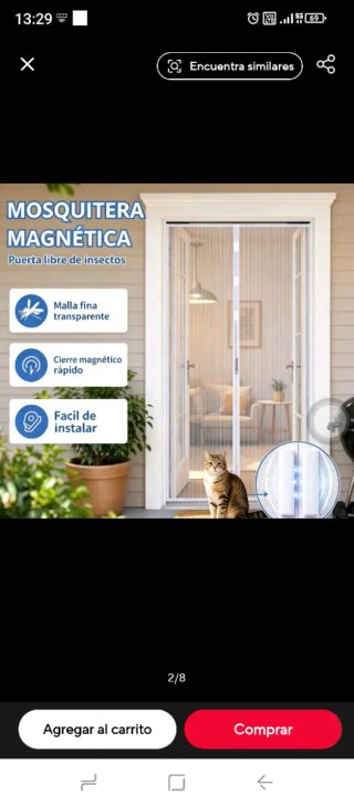 Mosquitera para puerta