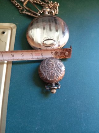 Reloj bolsillo y placa cine John Wayne