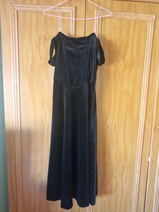 Vestido largo negro