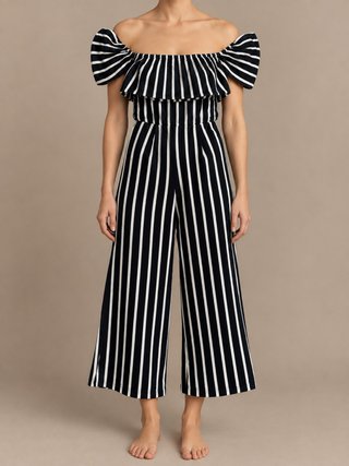 Mono Pull&Bear rayas blanco y negro