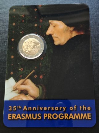 Malta 2€ Conmemorativa Erasmus 35 Aniversario