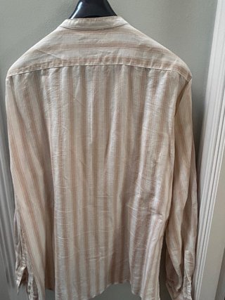 Camisa Sfera Lino Algodón Rayas M