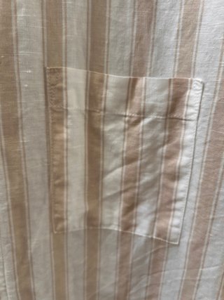 Camisa Sfera Lino Algodón Rayas M