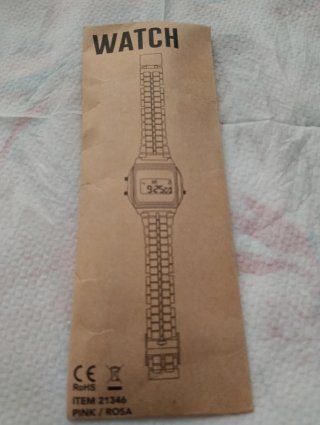 Reloj Digital metal Rosa