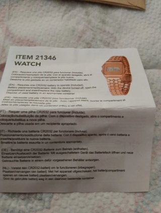 Reloj Digital metal Rosa