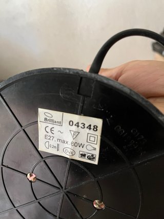 Lámpara de escritorio flexible negra