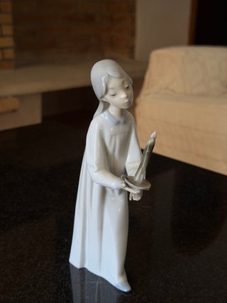 Lladró Niña con Vela 4868 Porcelana Vintage