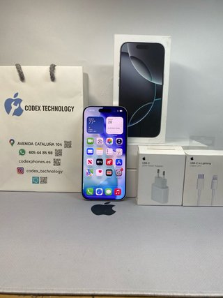 IPHONE 16 PRO 128GB BATERIA 100% IMPOLUTO GARANTIA