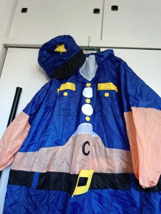 Disfraz hinchable policía talla única