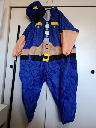 Disfraz hinchable policía talla única