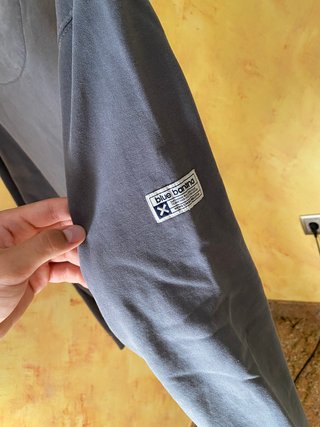 Sudadera Blue Banana gris con logo