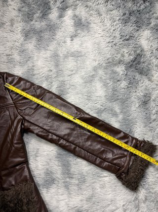 Chaqueta Bomber Vintage Marrón