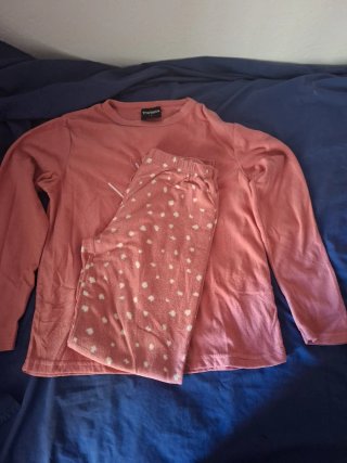 Pijama Tramas rosa con estampado de conejito