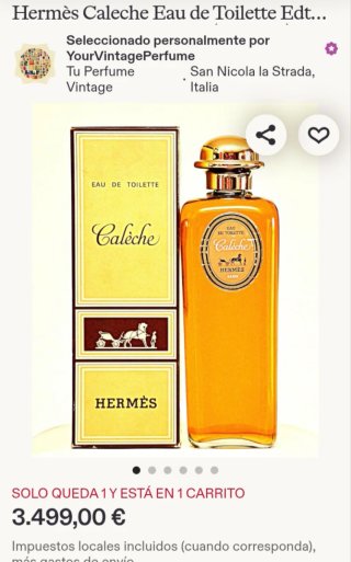 Calèche Hermès Eau de Toilette 230ml Vintage 1980