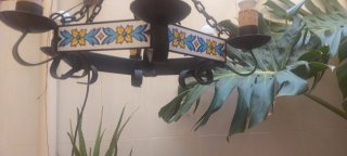 Lámpara de forja para terraza