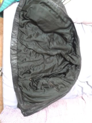 Chaqueta de cuero negra
