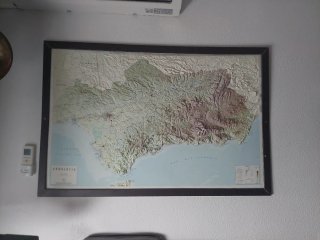 Mapa de Andalucía en Relieve 1:500.000