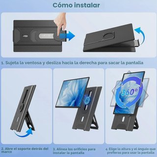 KEFEYA Extensor Pantalla Portátil 16.1 FHD 1200P