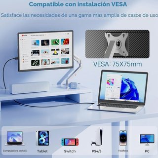 KEFEYA Extensor Pantalla Portátil 16.1 FHD 1200P
