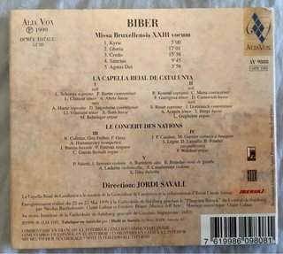 CD Biber - Missa Bruxellensis (Jordi Savall)