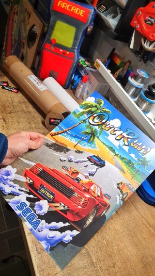 OutRun SEGA Arcade Poster A3