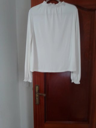 Camiseta blanca manga larga
