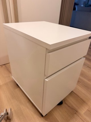 Cajonera Ikea Blanca Malm con Ruedas
