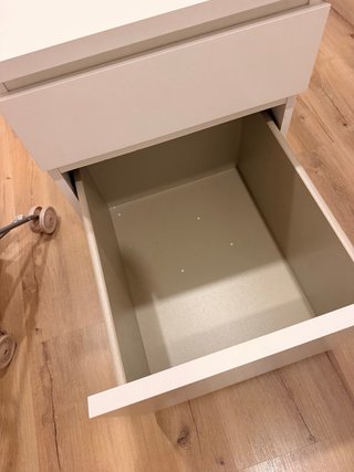Cajonera Ikea Blanca Malm con Ruedas