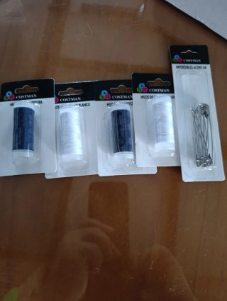 Costman Hilo de Coser y Imperdibles Acero