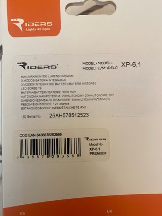 Luz GPS Riders XP-6.1