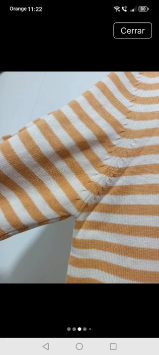 Jersey rayas beige y amarillo Talla M