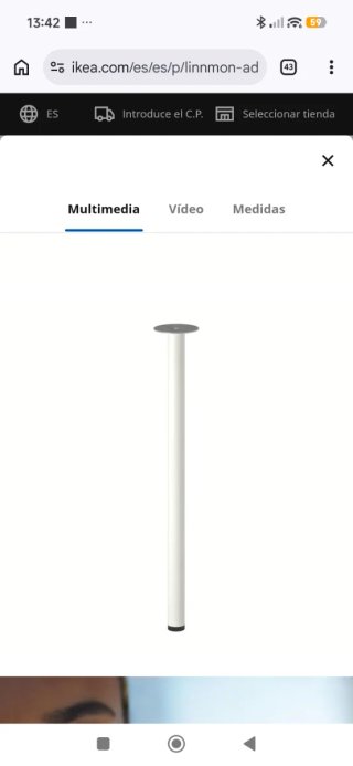 Mesa escritorio Ikea blanca modelo LENNOI