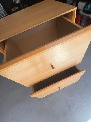 Mueble Cajonera de madera con ruedas