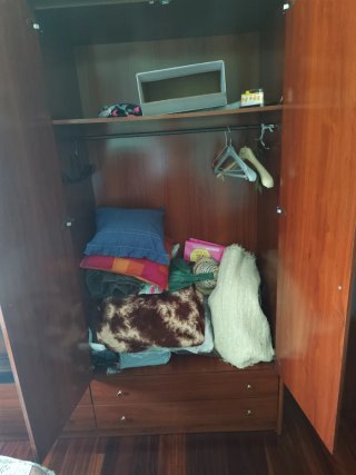 Armario 4 puertas madera con espejos