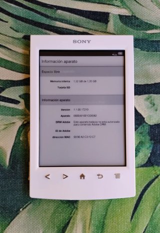 Libro electrónico Sony PRS T2 Blanco