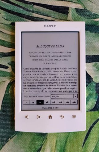 Libro electrónico Sony PRS T2 Blanco