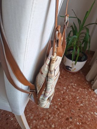 Mochila Beige Multicolor