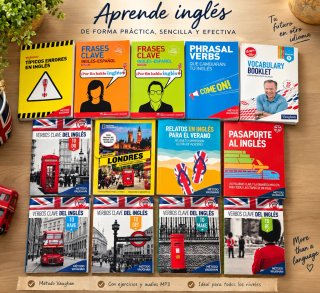 Lote 13 libros Vaughan para aprender inglés